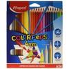 Maped Color´Peps Lapices de Colores, Triangulares, Extruidos, paquete de 24