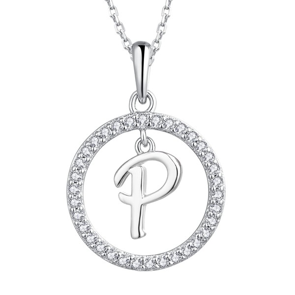 Starnny Letter Chain Women's 925 Silver Initial Alphabet Letter Charm