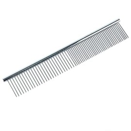 Dog Metal Comb 7.5inch Dogs Dematting Tool Pet Grooming Comb Stainless Steel Teeth Cats Pubby Comb for Removing Hair (M: 19x4cm)