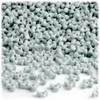 The Crafts Outlet 1,000pc Plastic, Opaque, Tri Beads, 10mm, Gray