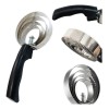 Cepillo De Acero Inoxidable Para Caballos 2 Pzas 4 Anillos
