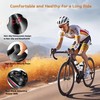 Hmseng Bicycle Saddle, Soft Shock Absorbing Breathable Bicycle Saddle with