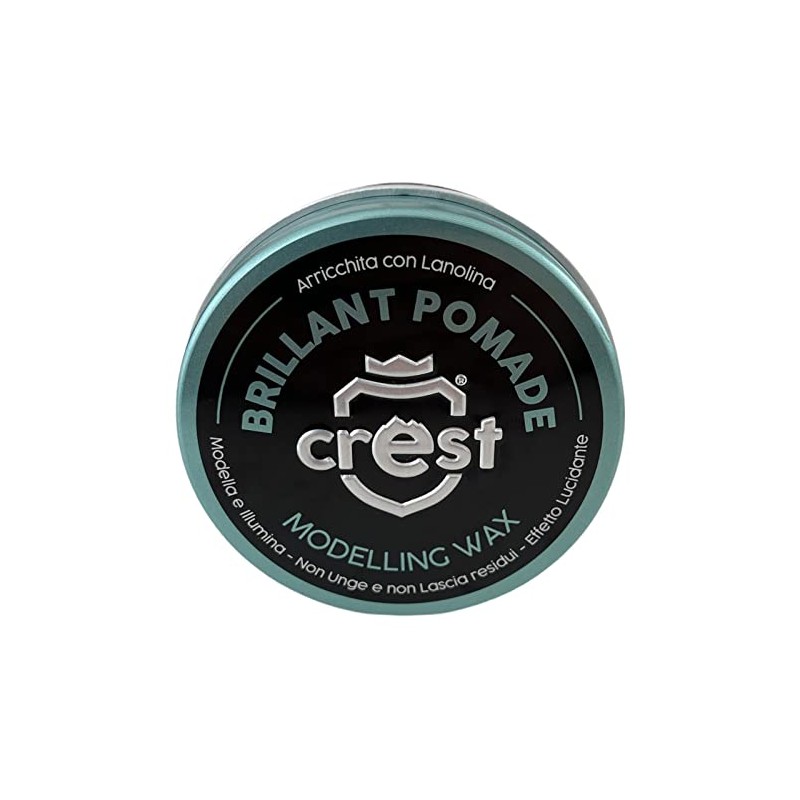 Crest Brillant Pomade Modelling Wax with Bergamot and Freesia Fragrance