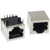 Conector de PCB RJ45 10 piezas RJ45 blindado 8P8C 90