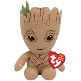 TY 41215 Guardians of The Galaxy Groot Plush - Brown/Green/Black, 16 cm