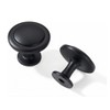 khtumeware 10 Pack 1-1/4 inch(32mm) Black Cabinet Knobs Dresser Knobs