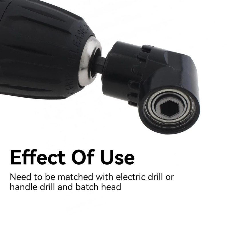 105° Angle Wrench, Black 1/4 Inch Hexagonal Bit Cordless Screwdriver