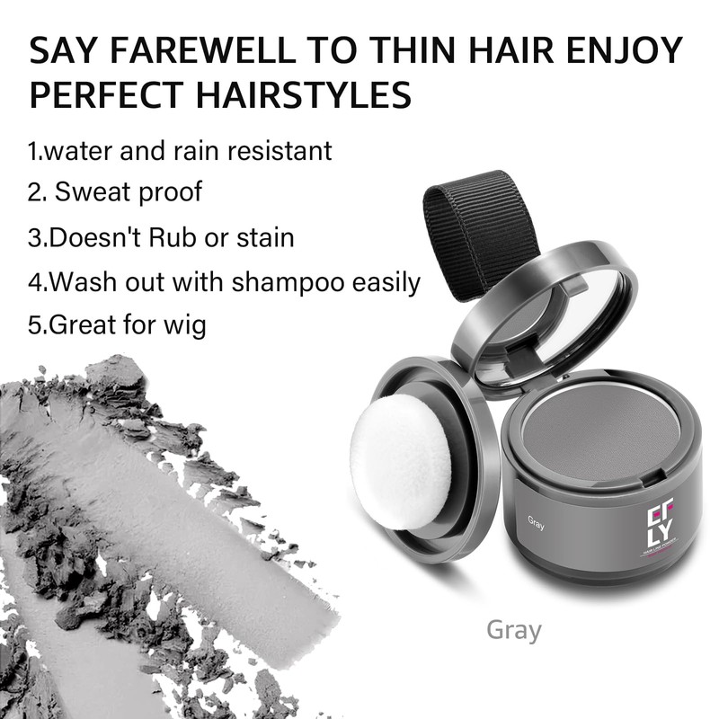 Root Touch Up Gray Hair Shadow Powder for Thinning Hair,
