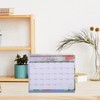 NUOBESTY Desk Calendar, 2025 Desktop Calendar Monthly English Standing Flip