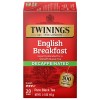 Twinings Decaffeinated English Breakfast Tea Bags 20 Count Pack of
