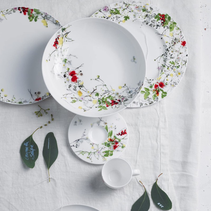 Rosenthal Brillance Fleurs Sauvages Sauciere 2-tlg.