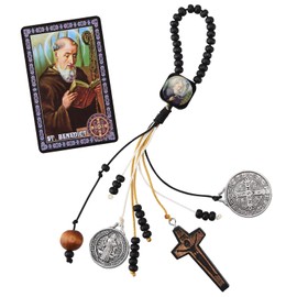 St Benedict Medals for Door with Saint Benedict Prayer Cards Home Protection,House Blessing Catholic Gift Set for New Home Door Hanger Decor,Medalla De San Benito Para La Puerta,Escapularios Catolicos