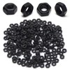 100pcs M5-0.8 Hex Nuts, Carbon Steel, Black Oxide, M5 x