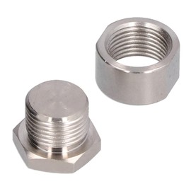 m18x1.5 mm O2 Sensor Bung, O2 Oxygen Sensor Plug Wideband Sensor Bung Adapter Suitable for All Standard O2 Sensors