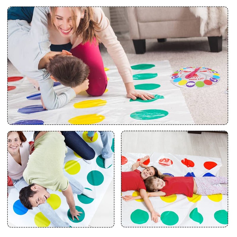 YINENGD Twistre Game for Kids Adult, Floor Mat Game with