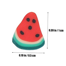 IWOWHERO 5bags Polymer Clay Fingernail Patches Adorable Watermelon Nail Art Stickers for DIY Fashionable Manicure Charm