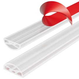 39Inch New Shower Threshold Water Dam Barrier,Collapsible Self-Adhesive Silicone Shower Water Guard for Bathroom Bathtub and Kitchen,Shower Water Blocker Suitable for Wheelchair Acces(Transparent)