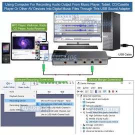 Unbranded/Generic Premium USB 5.1 Surround Sound Card With Optical Audio In/Out For PC Mac