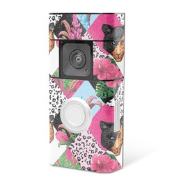 MightySkins Glossy Glitter Skin Compatible with Ring Video Doorbell Plus - Cat Tile | Protective, Durable High-Gloss Glitter Finish | Easy to Apply, Remove, and Change Styles