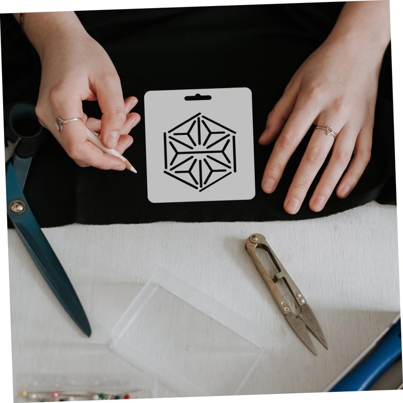 TEHAUX 8pcs Multi-Purpose Patchwork Rulers for Fabric Sewing and Quilting