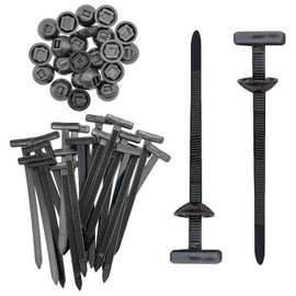 20PCS Nylon Universal Cable Tie Buckle, Tie Clip for Car, Heavy Duty Self-Locking Auto Zip Holder with Pin & Button Design, Multipurpose Plastic Auto Cable Zipper Tool for Car Daily Repair