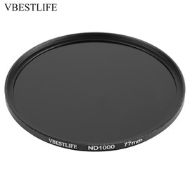 VBESTLIFE Slim Optical Glass Multiple Coated Neutral Density ND1000 ND Filter for DSLR (77mm)
