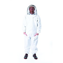 Unisex Master Beekeeper Suit with Fencing Hood for Beekeeping-Size Medium