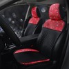 Pirador Sparkly Rhinestone PU Leather Car Seat Covers Front Seats