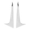 2Pcs/Set Rear Window Side Spoiler Wing Splitter Trim ABS Chrome