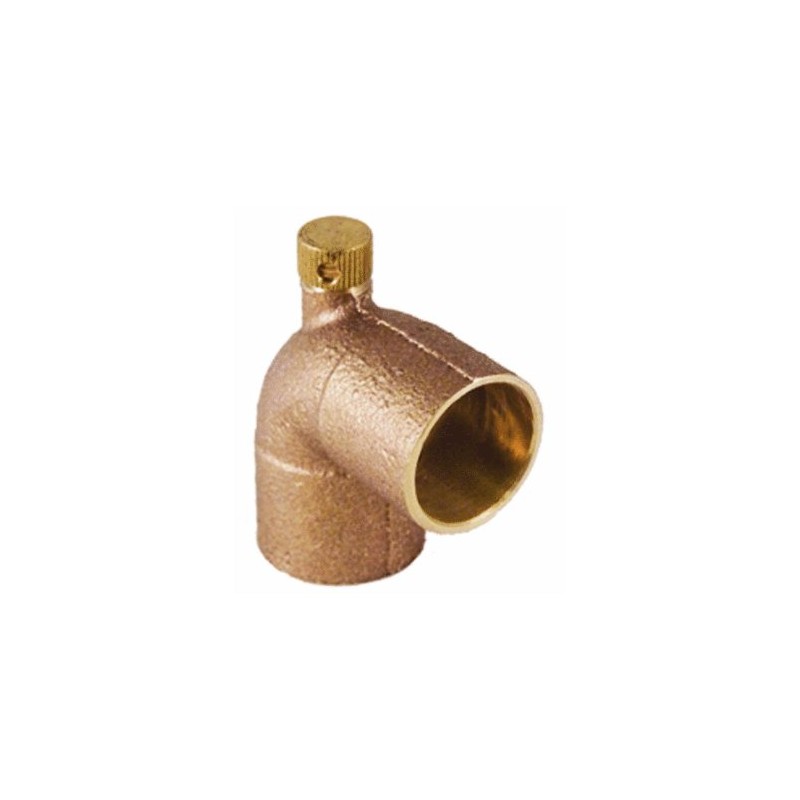 90 Degree Copper Drain Elbow 1/2"