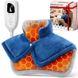 Weighted Instant Heating Pads for Neck and Shoulders, 6 Heat Settings, 4 Auto-Off, Gifts for Women Men Mom Dad