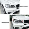 1 Pair Headlight Eyebrow Left Right Fade Proof Front Headlight