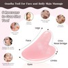 5-teiliges Gesichtsbürsten-Set mit Lymphdrainage, trockene Bürste mit Naturborsten, Roller und