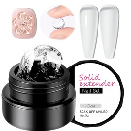 Clear 3D Sculpture Builder Gel For Nails, Transparent - Non-Stick Hand Nail Extension Gel For DIY Nail Art, Perfect For 3D Carving And Decoration At Home