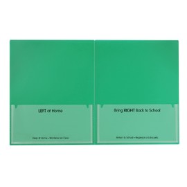 C-Line Classroom Connector School-to-Home Folders, Green, 25 per Box (32003)