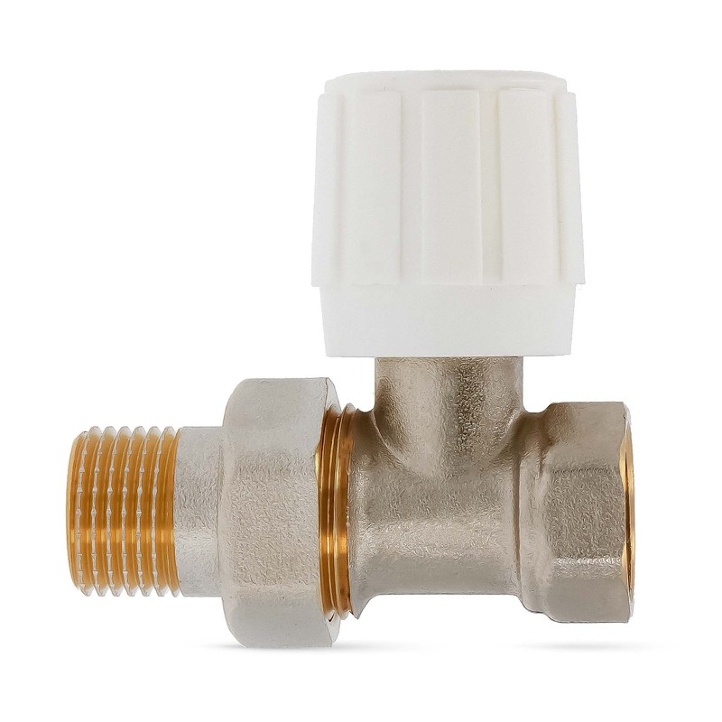 Thermostatic Manual Radiator Valve 1/2 Inch Passage Shape Brass Heating
