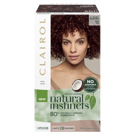 Clairol Natural Instincts Semi-Permanant Hair Colour, 4rr Dark Red, Ammonia Free, Natural Hair Colour