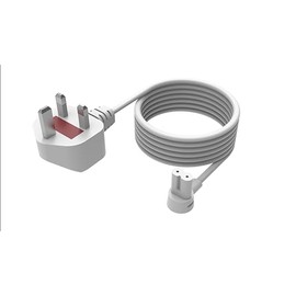 Flexson 5m Power Cable for SONOS ERA 100 and 300, RAY, ARC, SUB (GEN 3), SUB-mini, AMP, BEAM, PLAY BASE, PLAY5 (GEN 2)