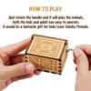 ukebobo Wooden Music Box - The Pooh Saying Music Box,