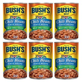 Bush's Best Mild Chili Beans - Pinto, 16 OZ (Pack of 6)
