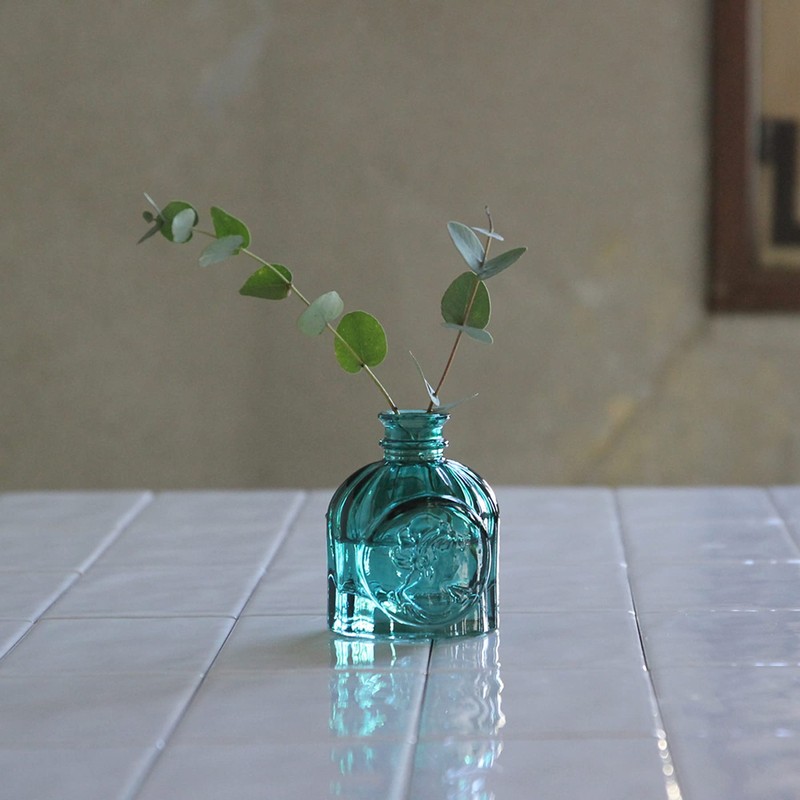 SPICE OF LIFE NALT2350GR Petite Flower Base Thunk Green Glass