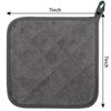 Lifaith 100% Baumwolle Küche Everyday Basic Terry Topflappen hitzebeständig Untersetzer