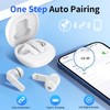 Wireless Bluetooth 5.4 Earbuds,ENC/ANC Noise Cancelling Earphones,LED Full Screen Smart