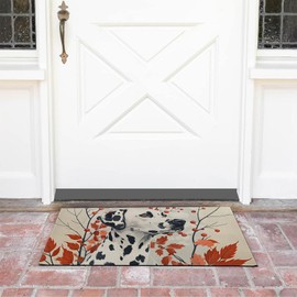 Dalmatian Dog Indoor Doormat Non-Slip Welcome Mat 17x29.5 Inch, Quick Absorbent Entryway Rug, Non-Woven Fabrics Front Door Mat, Area Rug for Kitchen, Bedroom, Home, Office