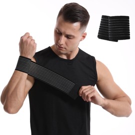 SUJAYU 2 Pack Wrist Brace Wrist Straps for Weightlifting, Wrist Wraps Lifting Straps Wrist Brace for Working Out Gym Accessories for Men & Women