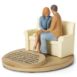 Lighthouse Christian Products Praying Husband Wife United in The Spirit 6 x 4.5 Cast Stone Sculpture