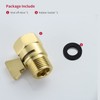 Water Flow Control Valve Brass Shut Off Valve,Brushed Brass Adjustable