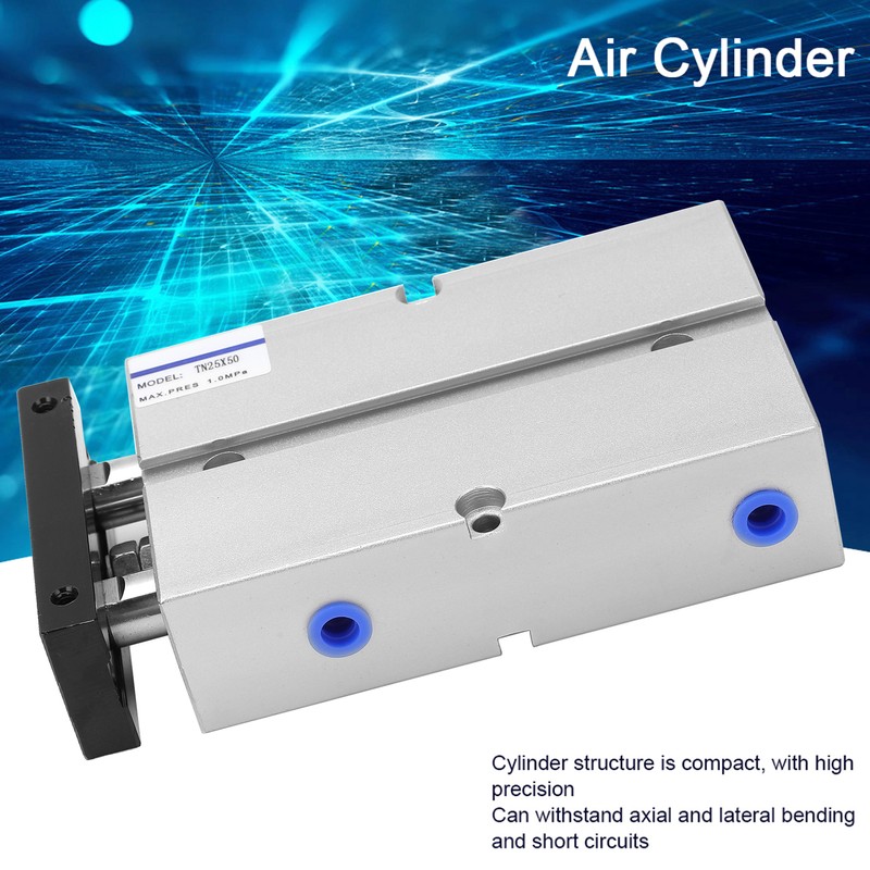 Air Cylinder TN25 Dual Shaft Rod Double Acting Pneumatic Components50
