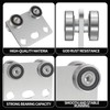 BIAXJUNY 4 Wheel Trolley Assembly Rollers, Bearing Trolley Assembly for