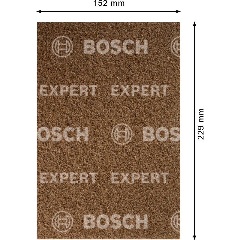 Bosch Professional 1x Expert N880 Fleece Pads (for Steel sheets,